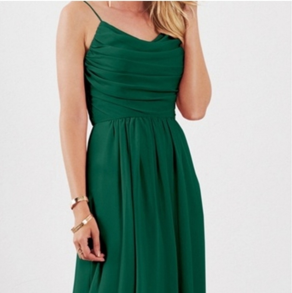 DOVE & DAHLIA LILA Evergreen Bridesmaid Dress